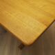 Solid oak dining table, Danish design, 1960s
