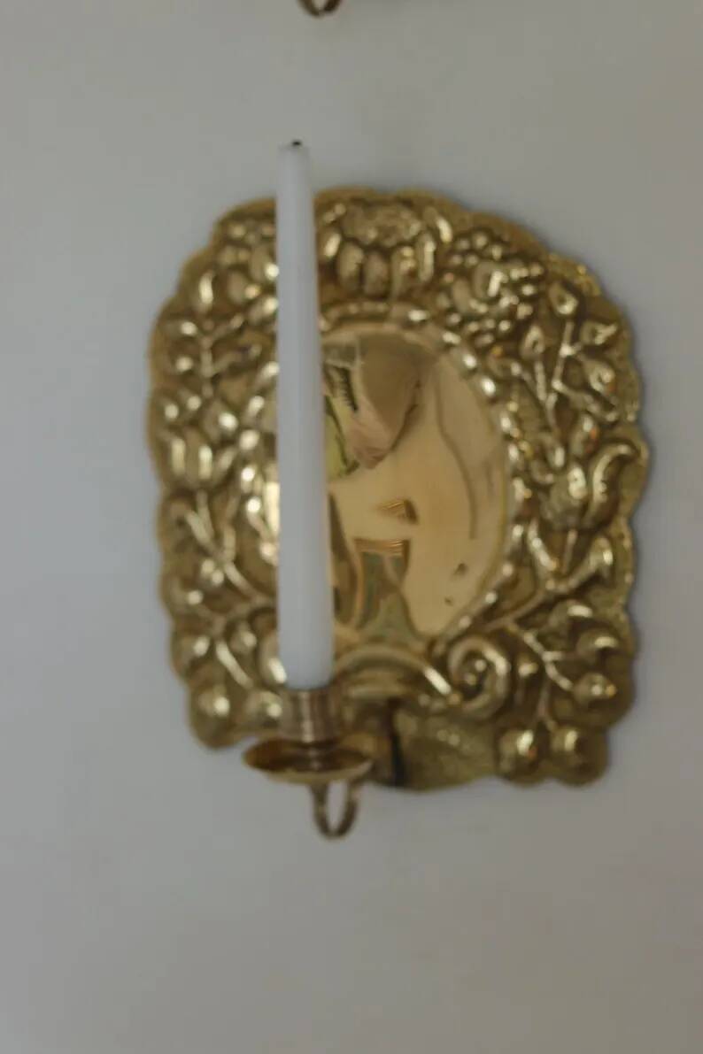 Pair of Mid-Century Swedish Brass Sconces