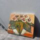 Bouquet of flowers oil on canvas painting