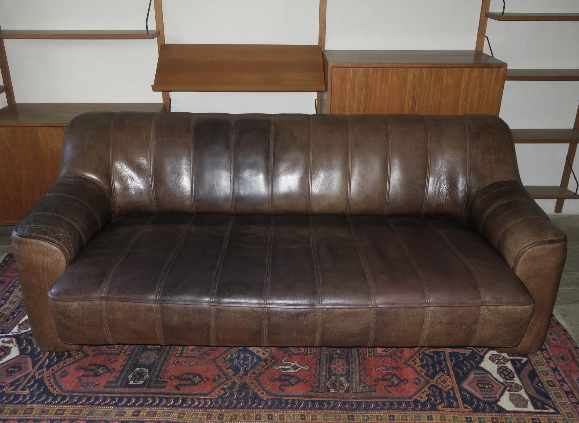 De Sede DS44 3-seater sofa in buffalo leather, Switzerland 1970s
