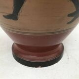 Reproduction of a Greek Attic-style black-figure vase depicting warriors