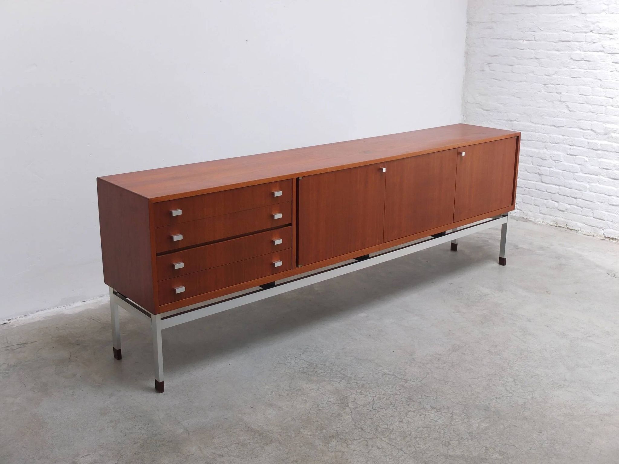 Large modernist sideboard by Werner Wölfers for V-Form, 1960s