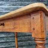 Antique table dining table desk 60x80 cm beech