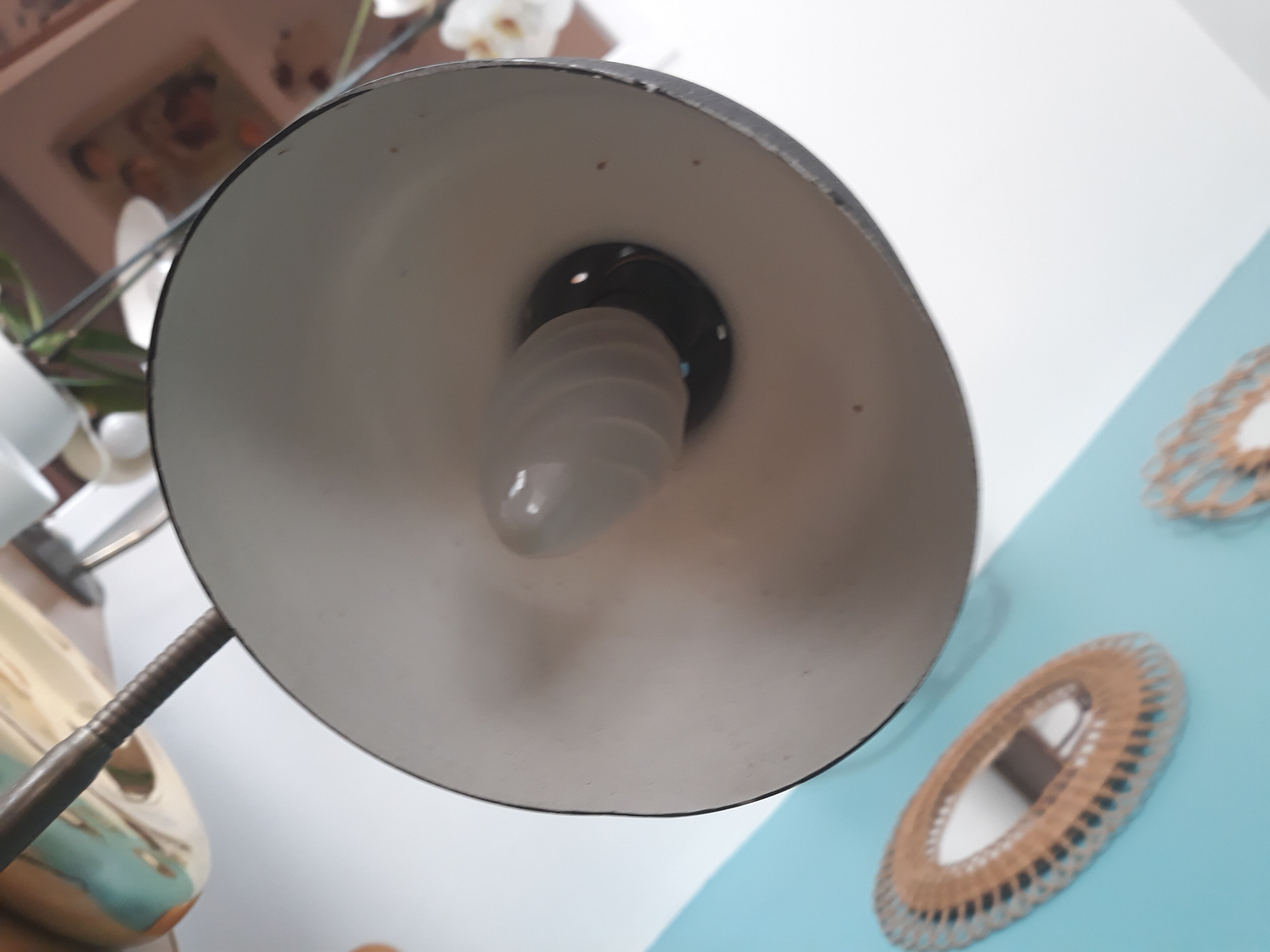 Lamp pan noire vintage