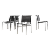 Eileen Gray Set of 4 Roque Brune Dining Chairs for Classicon 1927/1990s
