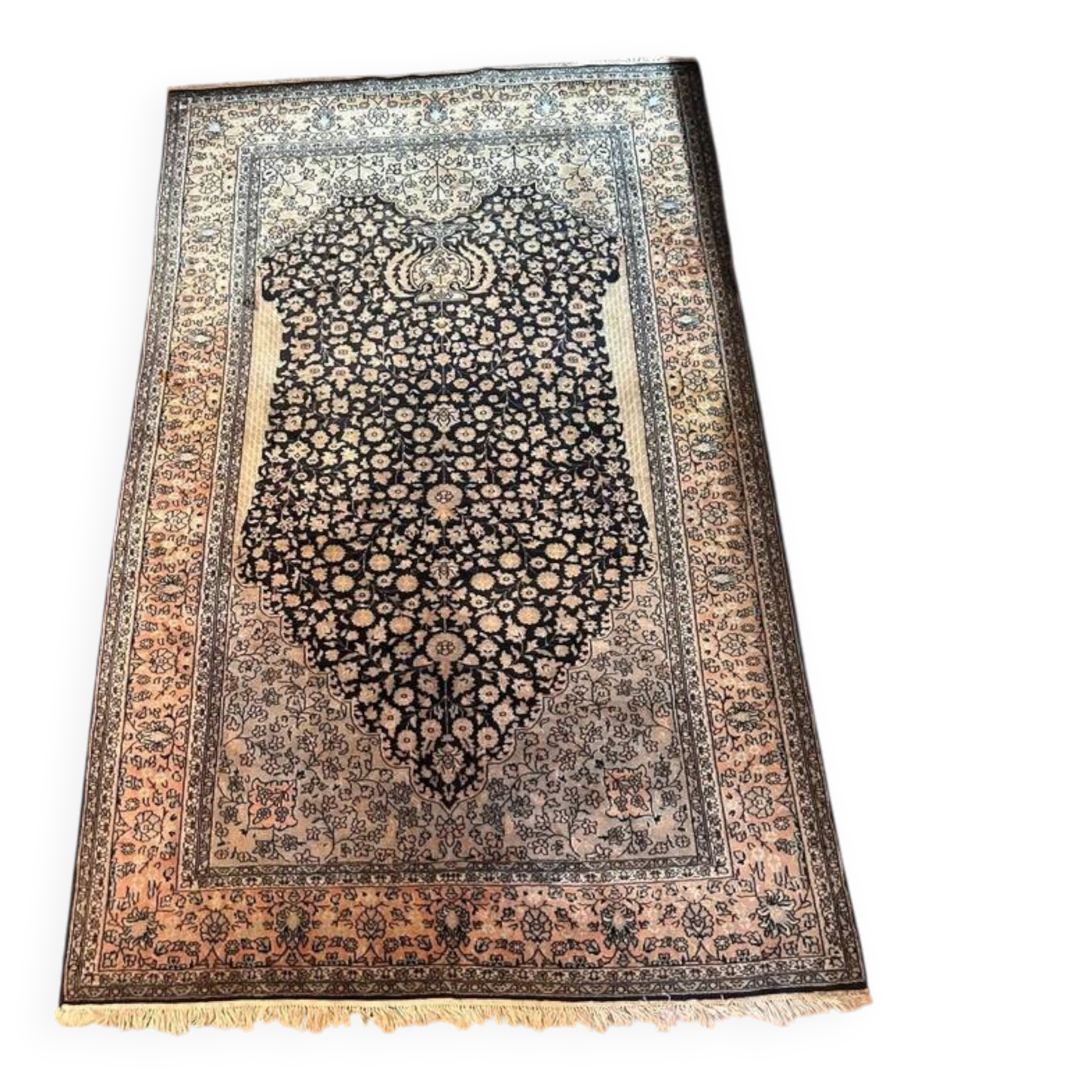 Large blue Persian carpet