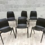 Set of 6 Dutch design and vintage chairs S22