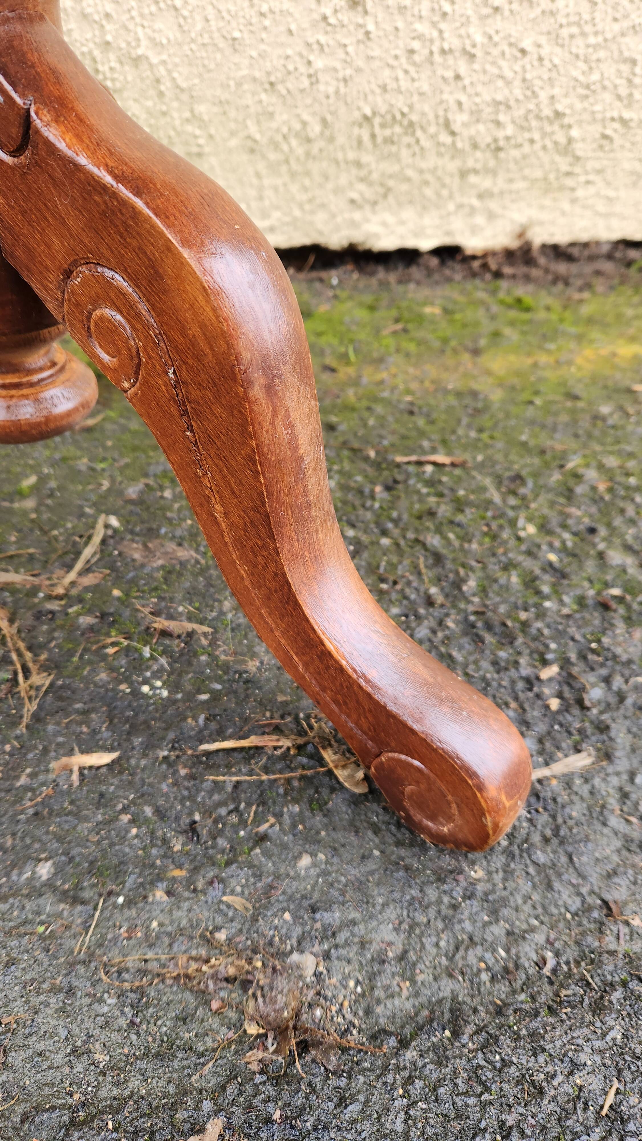 Small marquetry side table