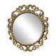 Vintage Round Wall Mirror Ornate Gold Rococo – Elegant 20th Century Piece