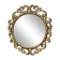 Vintage Round Wall Mirror Ornate Gold Rococo – Elegant 20th Century Piece