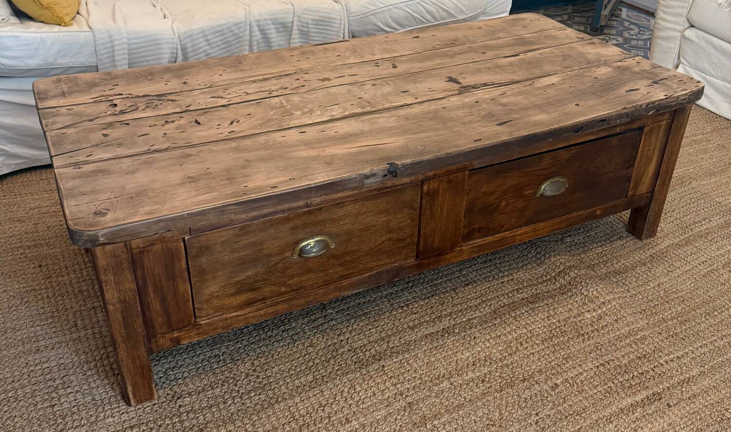 Wooden coffee table