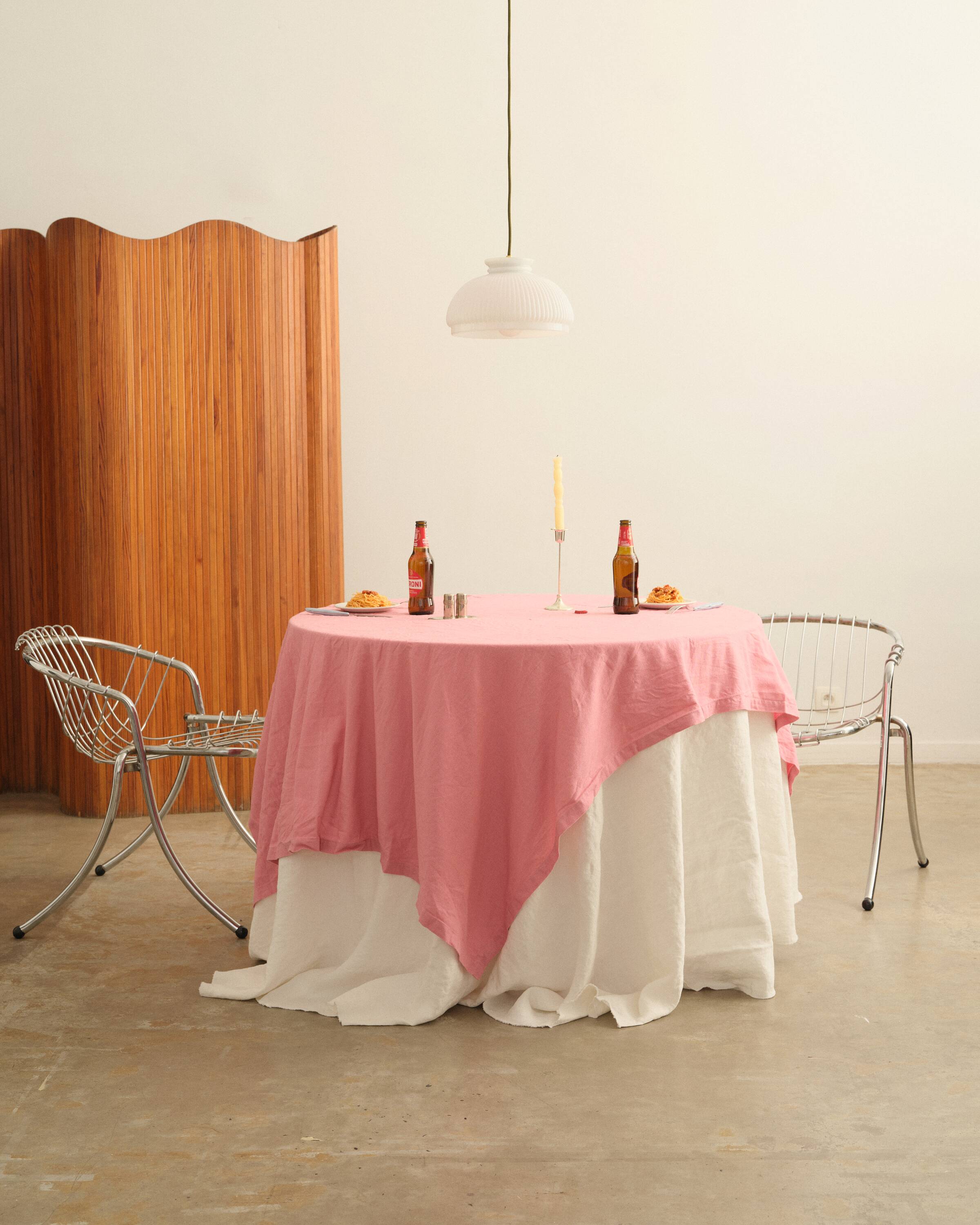 Suspension opaline blanche