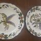 Pair of decorative plates Charolles – hand-painted earthenware – work