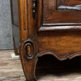 Louis XV style two-part sideboard in cherry and walnut circa 1880