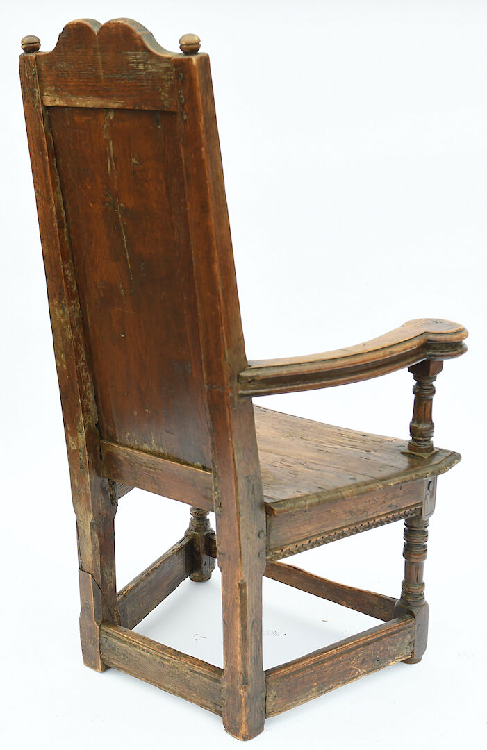 Renaissance style caquetoire armchair