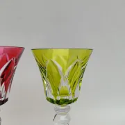 2 large crystal glasses from Saint Louis, Camargue model.