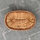 Panier corbeille vintage en osier et scoubidou