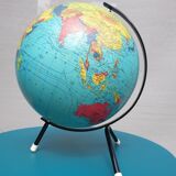 World Map globe taride maps 1969