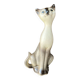 Vintage Siamese Cat Statuette - Slender Ceramic - Signed