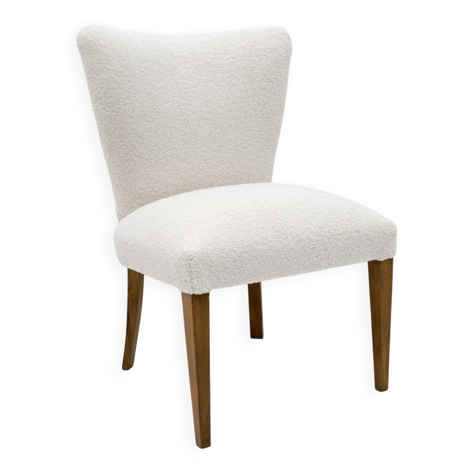 Mid-Century Modern Italian Bouclé Small Armchair, 1950s
