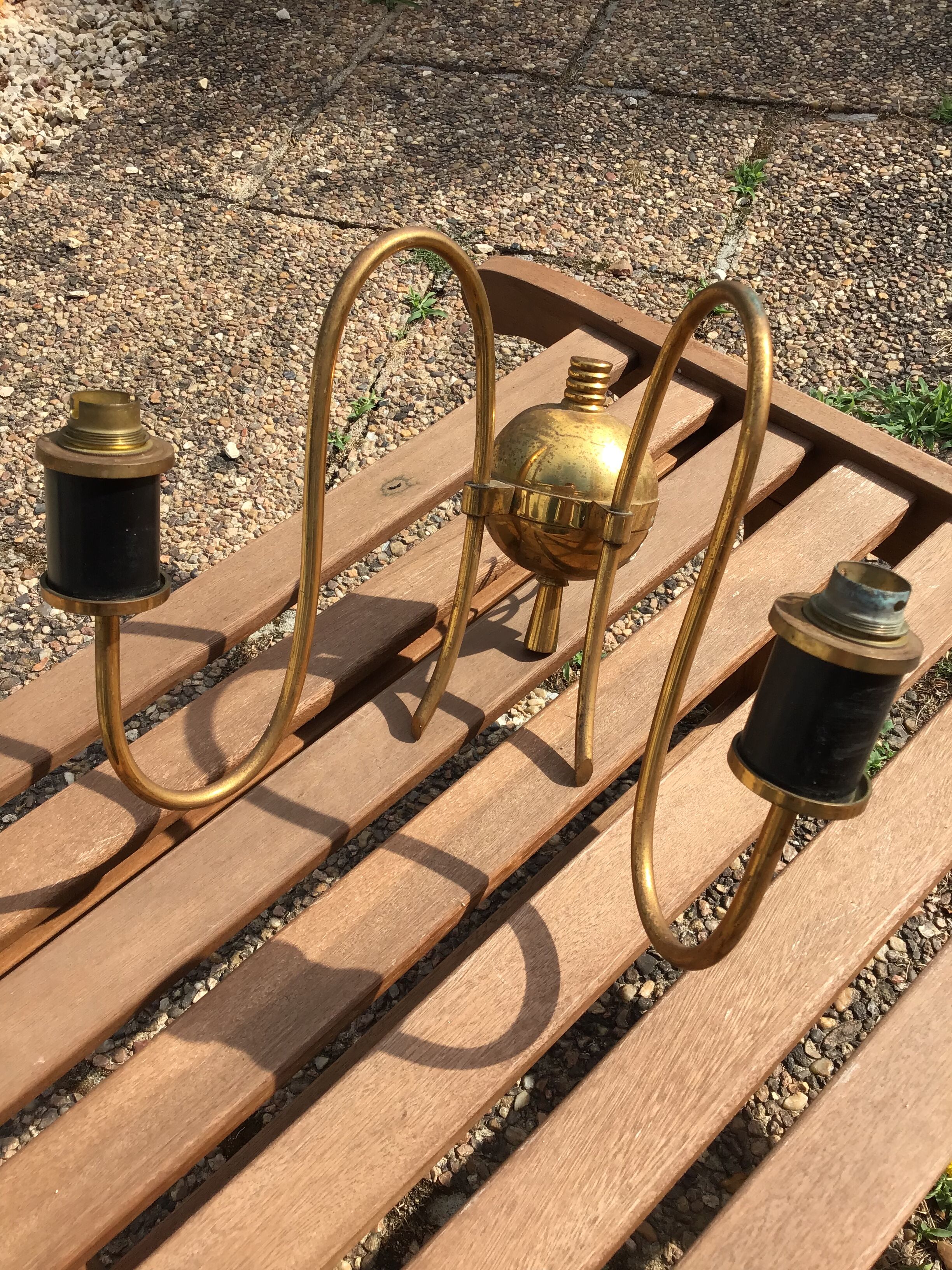 Pair of vintage wall lamps