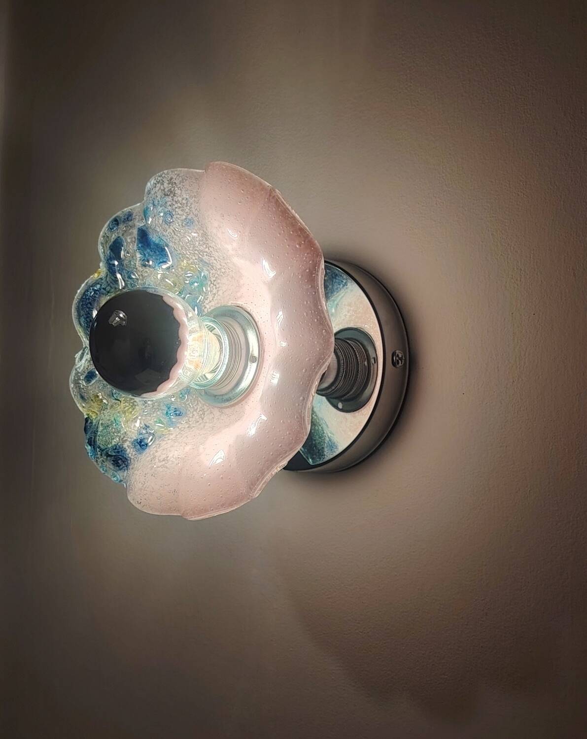 Murano flower wall light