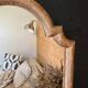 Patinated gilded mirror in wood and plaster