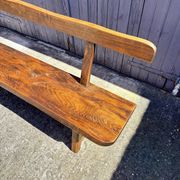 Aranjou dark wood bench from the 1980s