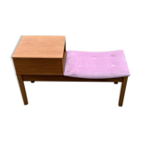 Mid-Century Teak Telephone Bench, 1960s