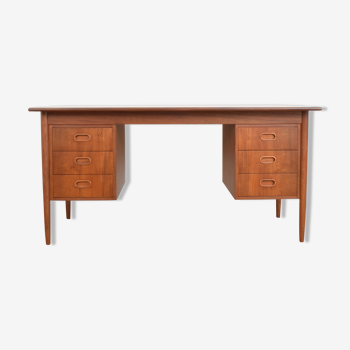 Bureau en teck, années 1960