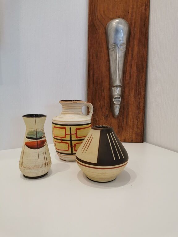 Set of 3 vintage vases West Germany