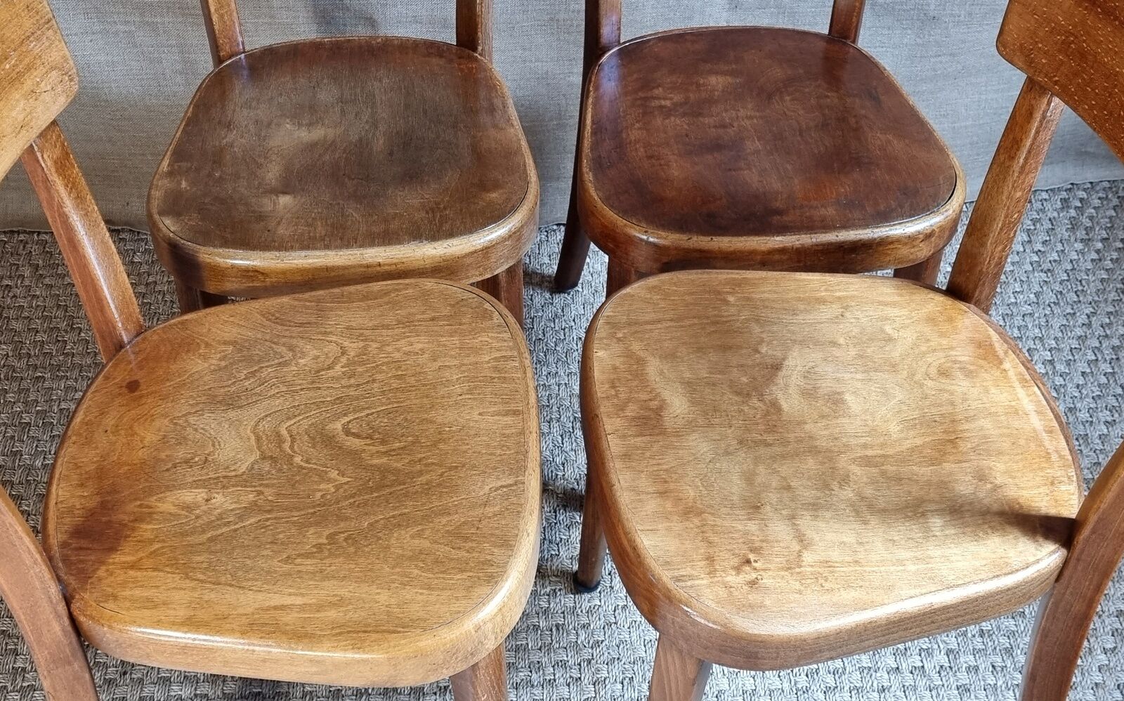 Set of 4 Horgen-Glaris bistro chairs classic model 50s