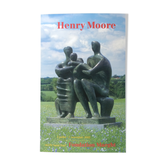 Affiche d'exposition d'Henry Moore, Fondation Maeght, 2002