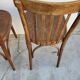 Set of 4 vintage Baumann style bistro restaurant chairs 1950s