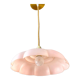 Pastel pink plastic pendant lamp
