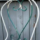 paire de chaises de jardin fer forgé antique