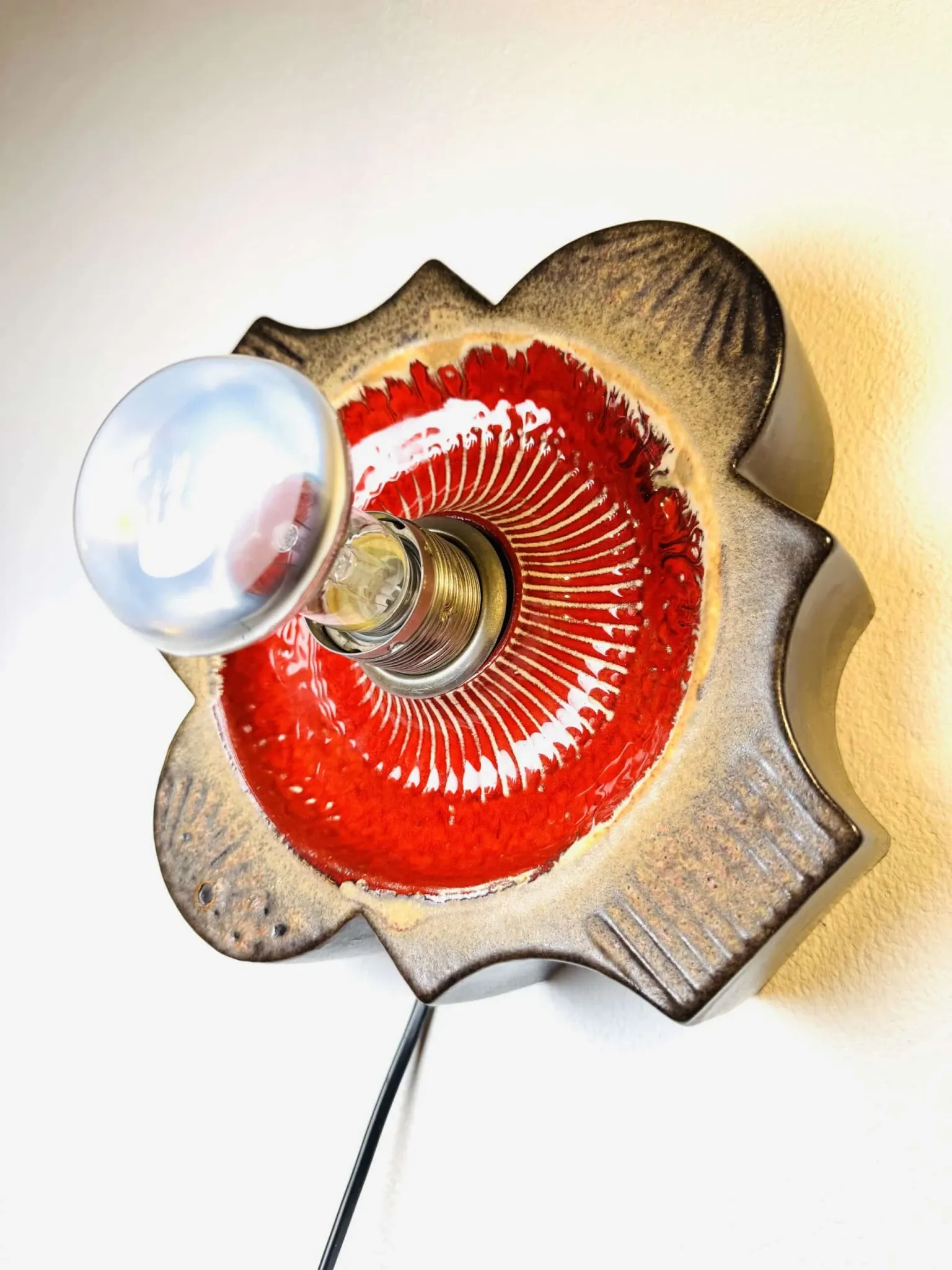 Ceramic Wall Lamp By Hustadt Leuchten, Germany, 1960S