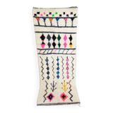 Handmade moroccan berber carpet 215 x 78 cm