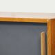 Vintage wooden sideboard with sliding doors – 1960s