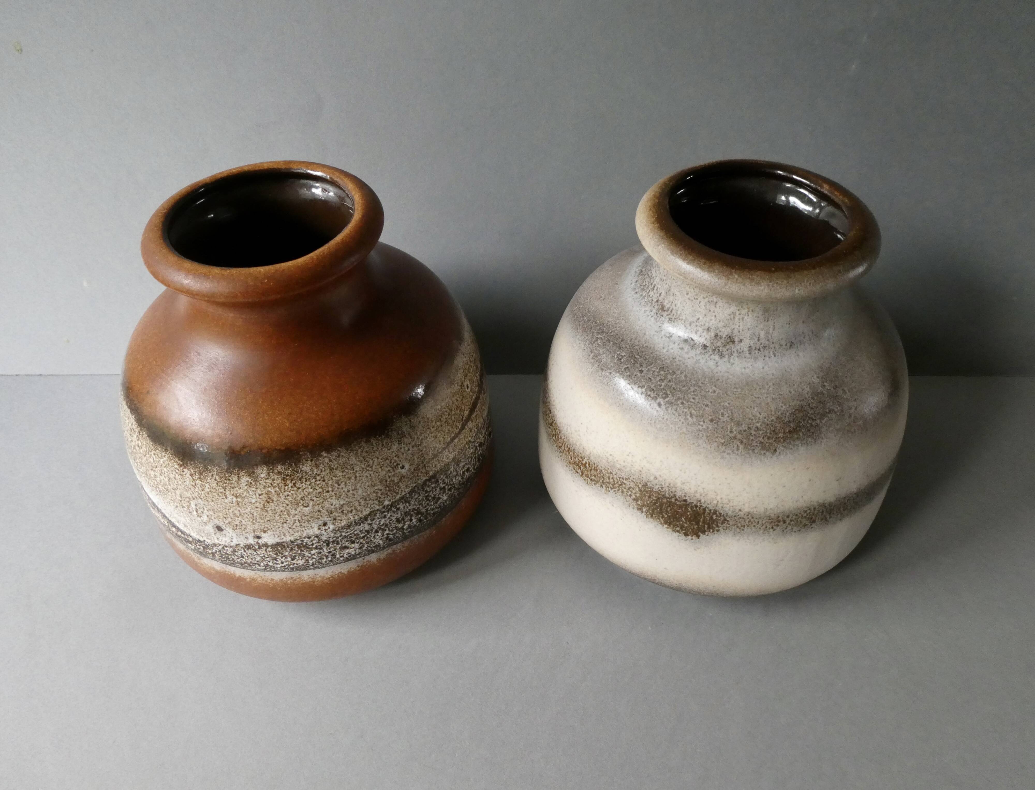 Pair of Germany vases, natural tones