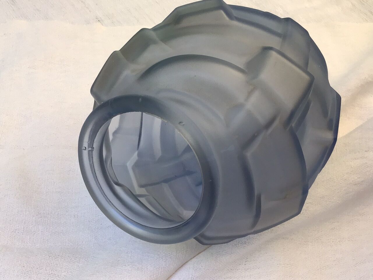 Art deco blue glass vase