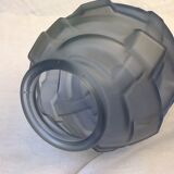 Art deco blue glass vase