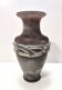 Stunning Postmodern Brown Hand-Molded Scavo Glass Vase, Italy