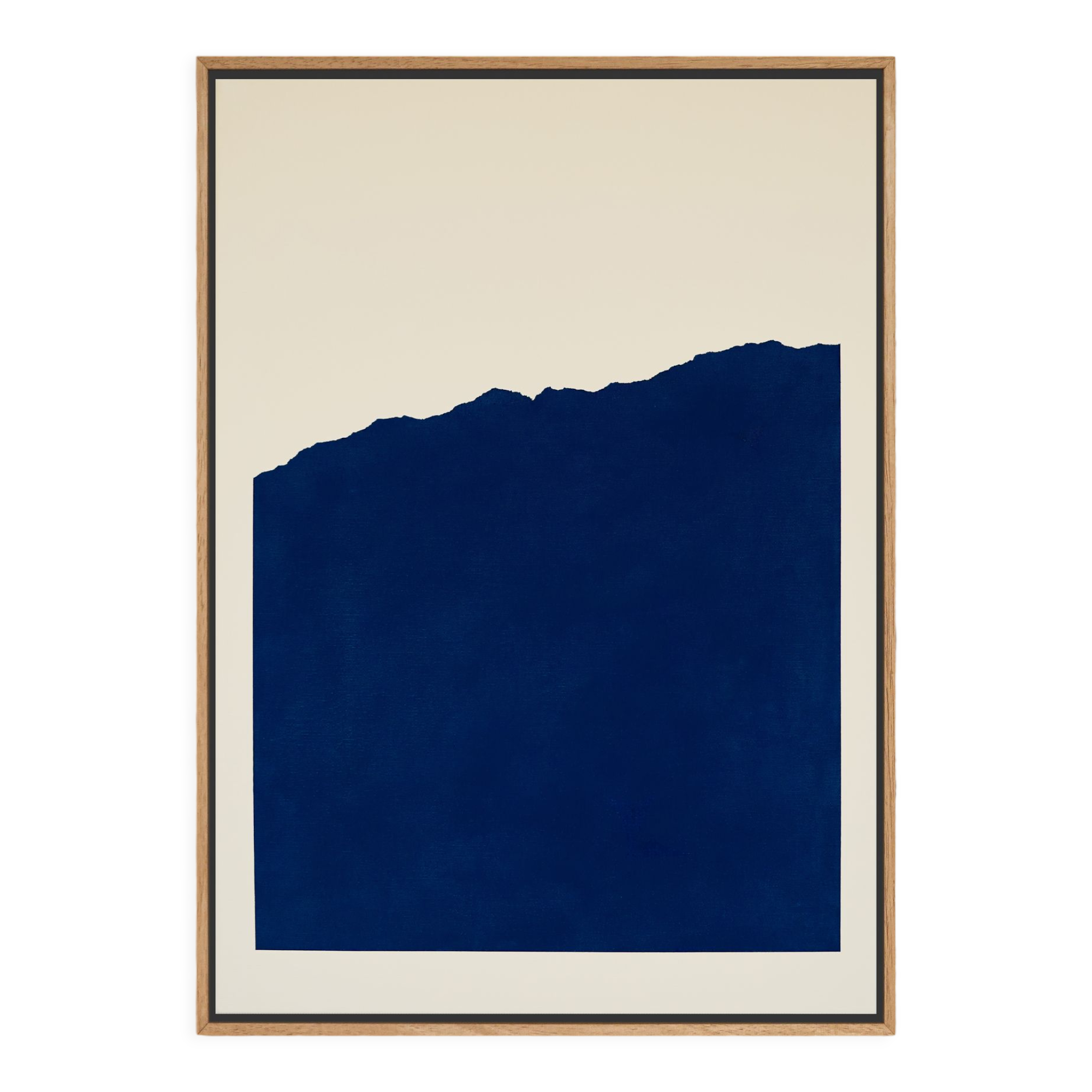 Original abstract painting phthalocyanine blue