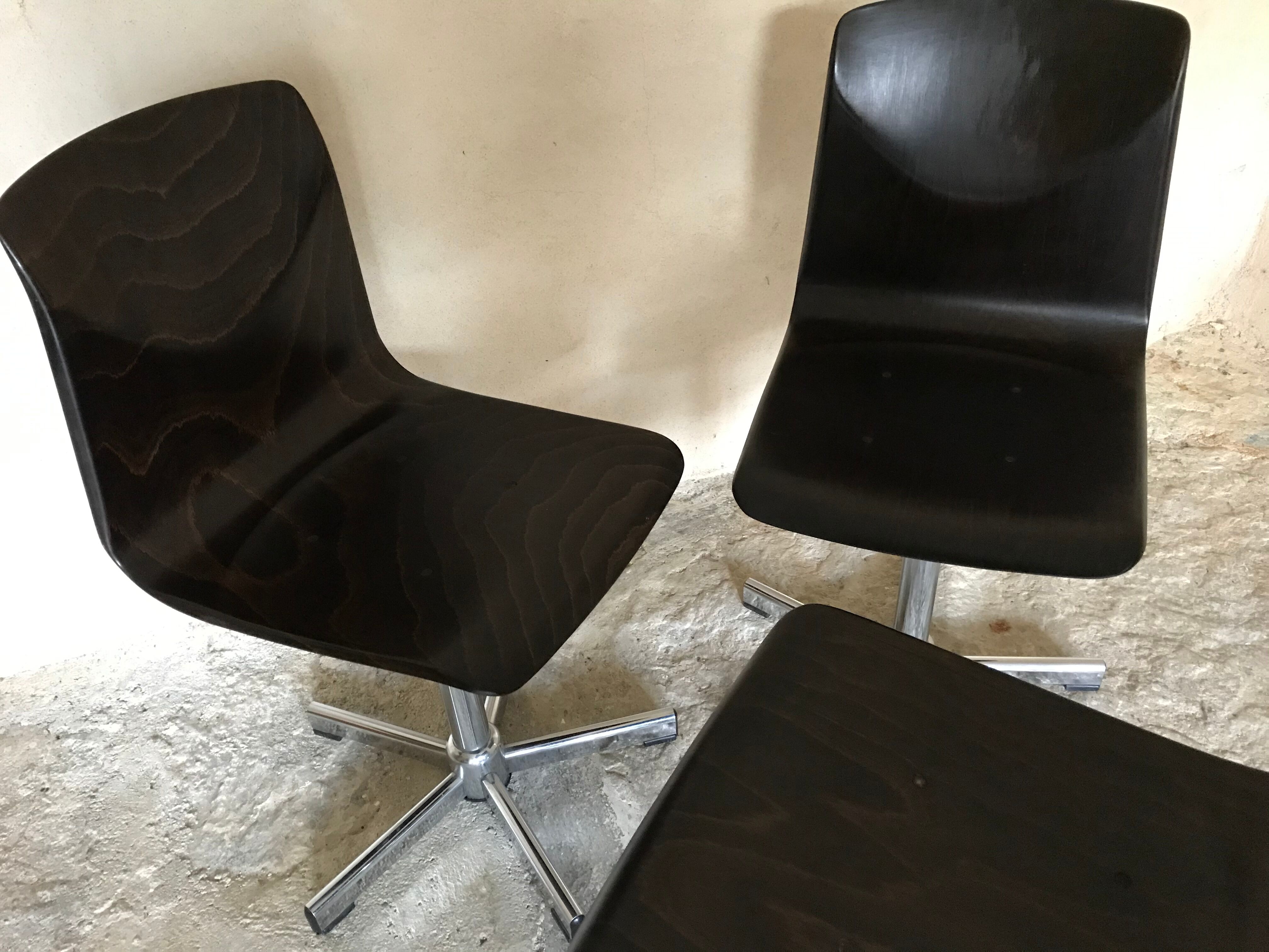 Lot of six vintage chairs Pagholz-Flàtotto