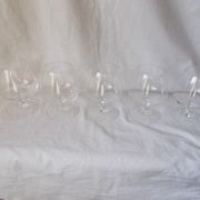 Set of 5 antique crystal glasses