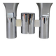 Pair of vintage chrome wall lights