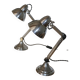 Pair of Super Chrome lamps 1930