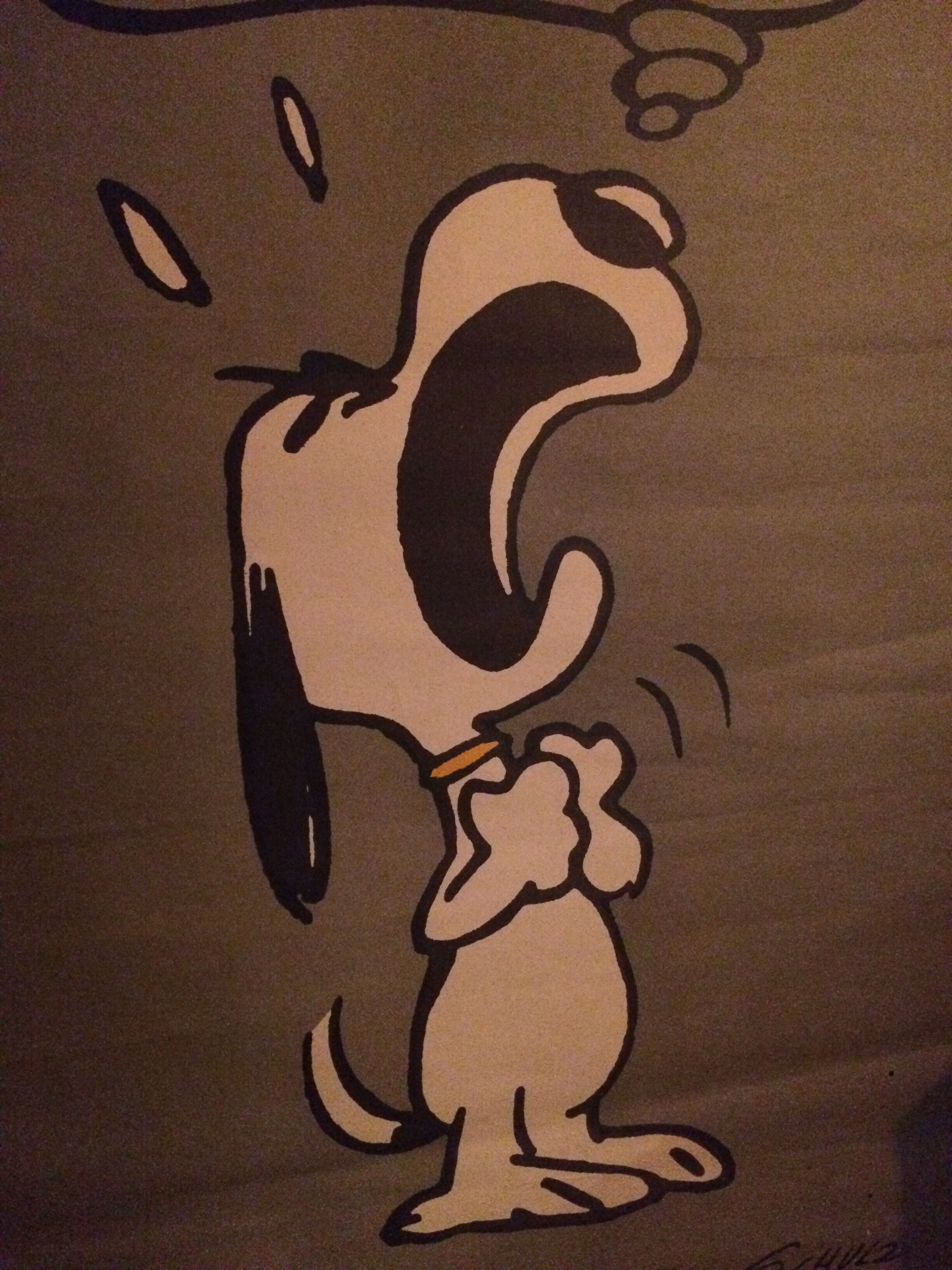 Snoopy poster "enough"