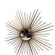 Golden metal witch's eye sun mirror from the 70s, 86cm.